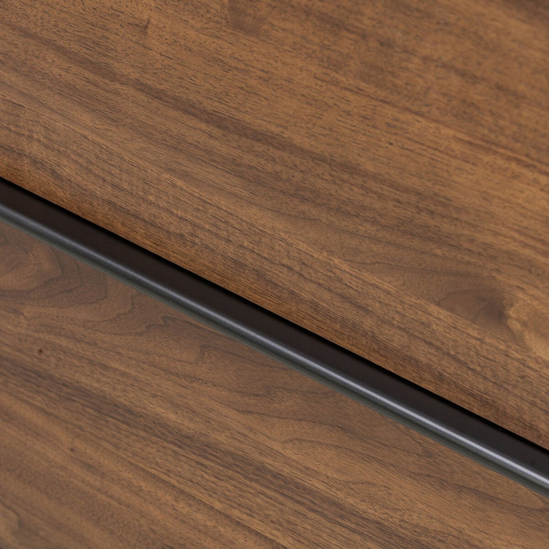 Theo 6 Drawer Dresser - Dark Brown Walnut