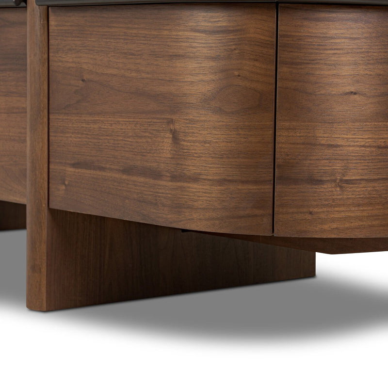 Theo 6 Drawer Dresser - Dark Brown Walnut