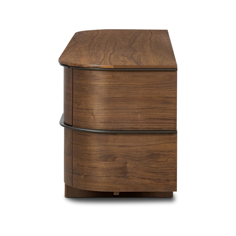 Theo 6 Drawer Dresser - Dark Brown Walnut