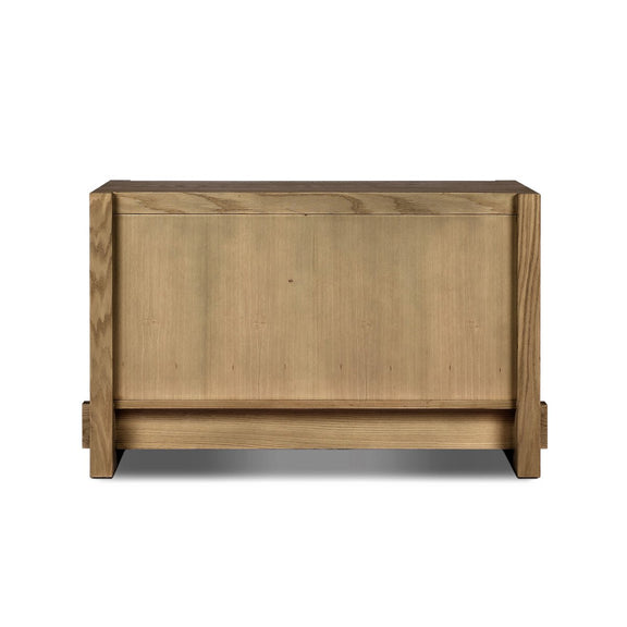 Aramis Nightstand - Sandy Oak Resawn