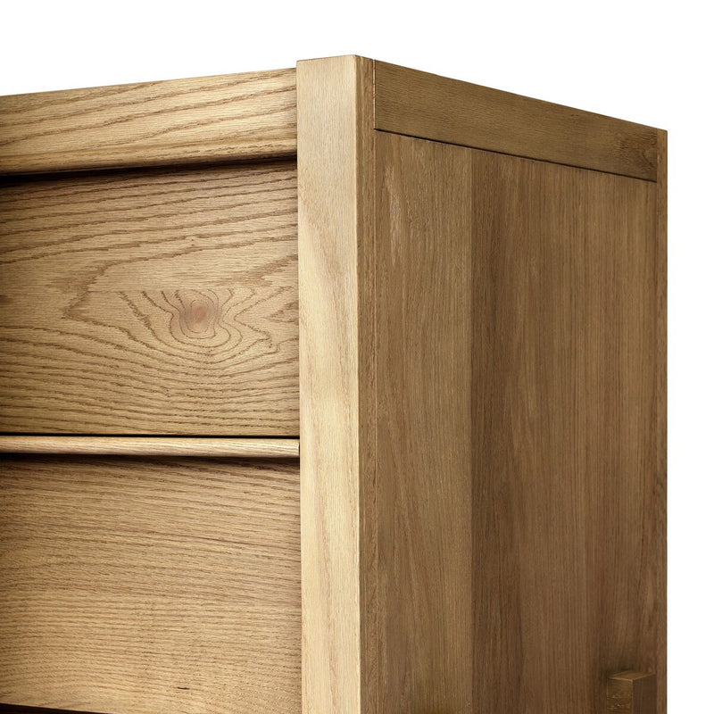 Aramis Nightstand - Sandy Oak Resawn