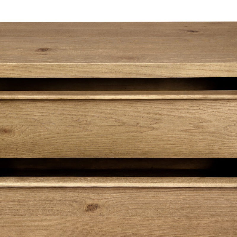Aramis Nightstand - Sandy Oak Resawn