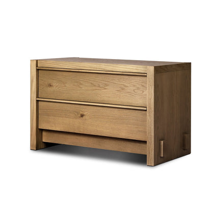 Aramis Nightstand - Sandy Oak Resawn