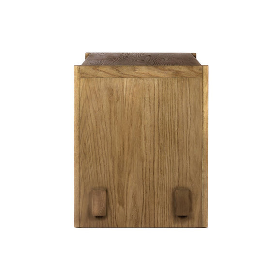 Aramis Nightstand - Sandy Oak Resawn