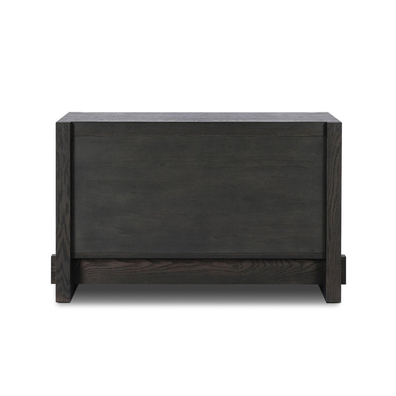 Aramis Nightstand - Smoked Black Resawn