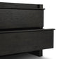 Aramis Nightstand - Smoked Black Resawn