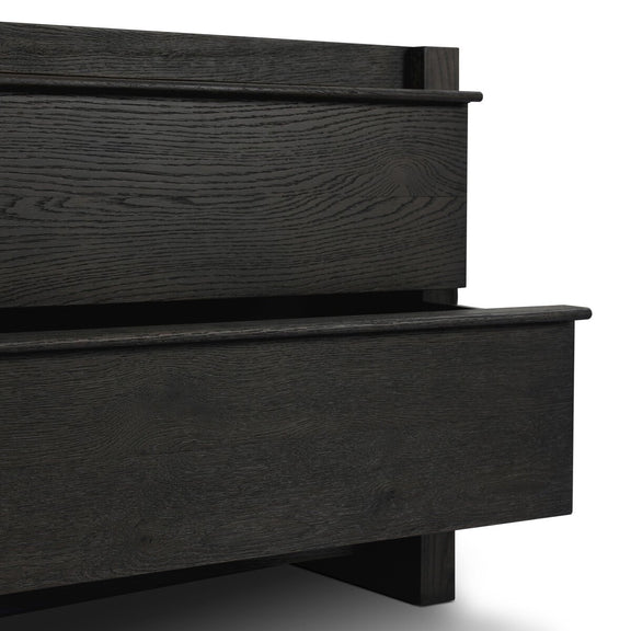 Aramis Nightstand - Smoked Black Resawn