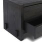 Aramis Nightstand - Smoked Black Resawn
