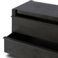 Aramis Nightstand - Smoked Black Resawn
