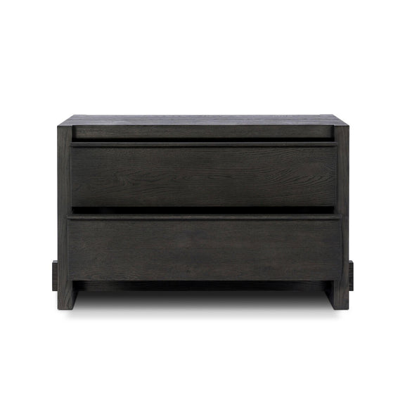 Aramis Nightstand - Smoked Black Resawn