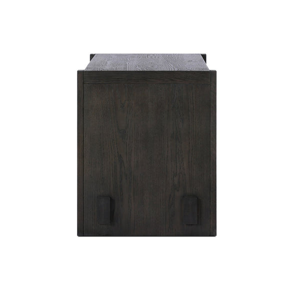 Aramis Nightstand - Smoked Black Resawn