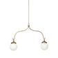 Cherise Chandelier - Aged Brass Iron