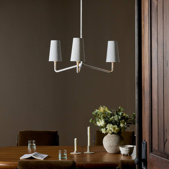 Vincennes Chandelier - Matte White Plaster