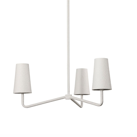 Vincennes Chandelier - Matte White Plaster
