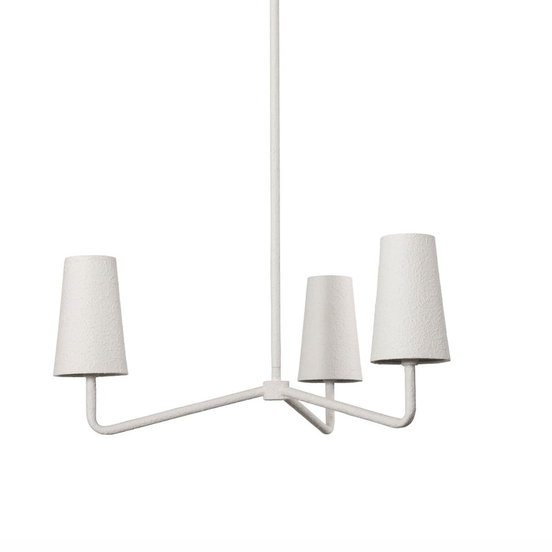 Vincennes Chandelier - Matte White Plaster