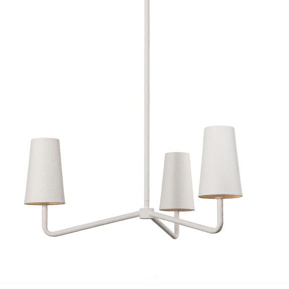 Vincennes Chandelier - Matte White Plaster