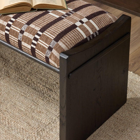 Eros Accent Bench - Sandhill Cocoa