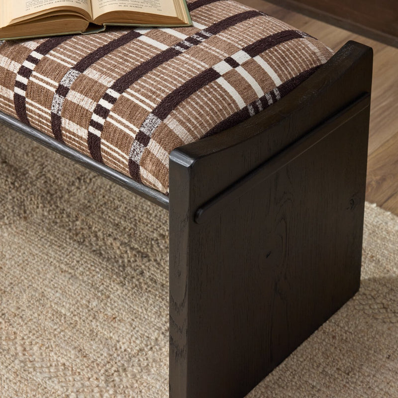 Eros Accent Bench - Sandhill Cocoa