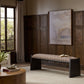 Eros Accent Bench - Sandhill Cocoa