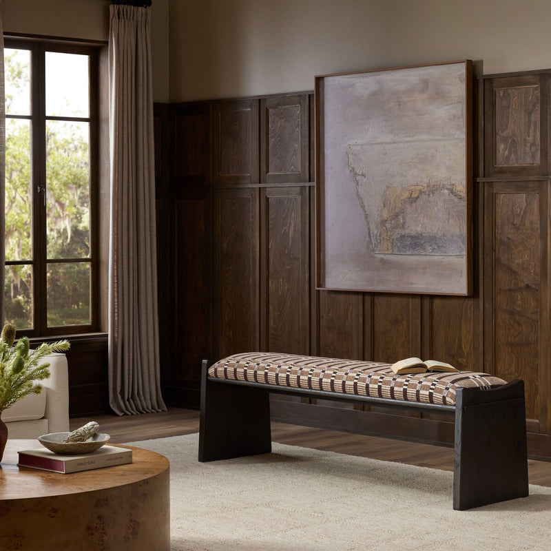 Eros Accent Bench - Sandhill Cocoa