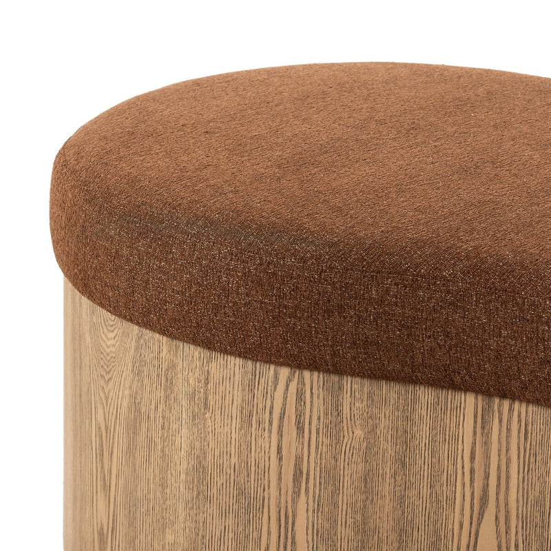 Celeste Accent Bench - Crypton Wayfarer Sienna