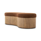 Celeste Accent Bench - Crypton Wayfarer Sienna