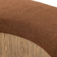 Celeste Accent Bench - Crypton Wayfarer Sienna