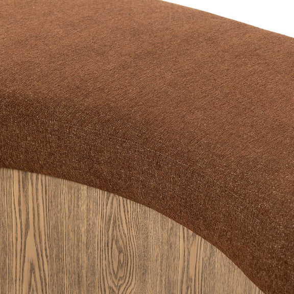 Celeste Accent Bench - Crypton Wayfarer Sienna