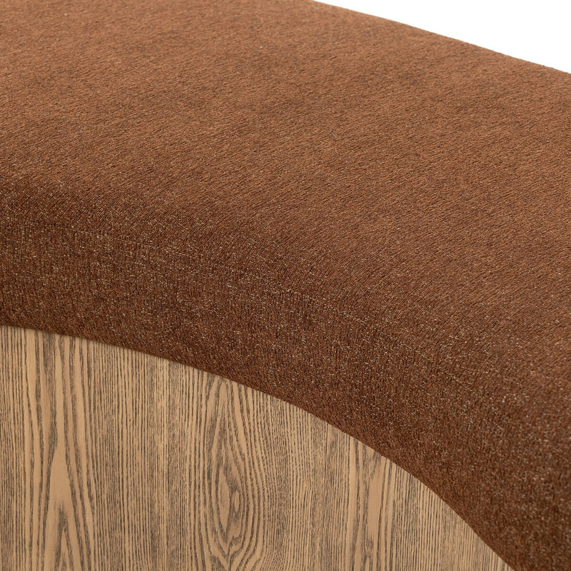 Celeste Accent Bench - Crypton Wayfarer Sienna