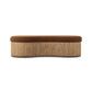 Celeste Accent Bench - Crypton Wayfarer Sienna