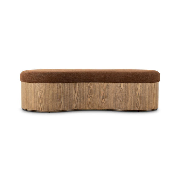 Celeste Accent Bench - Crypton Wayfarer Sienna