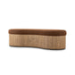 Celeste Accent Bench - Crypton Wayfarer Sienna