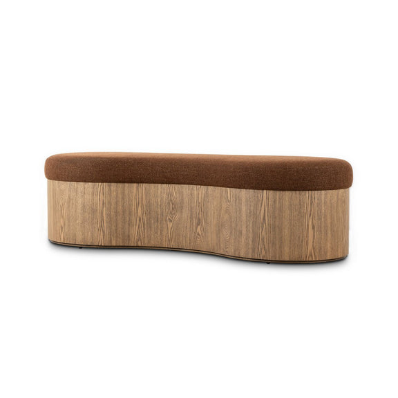 Celeste Accent Bench - Crypton Wayfarer Sienna