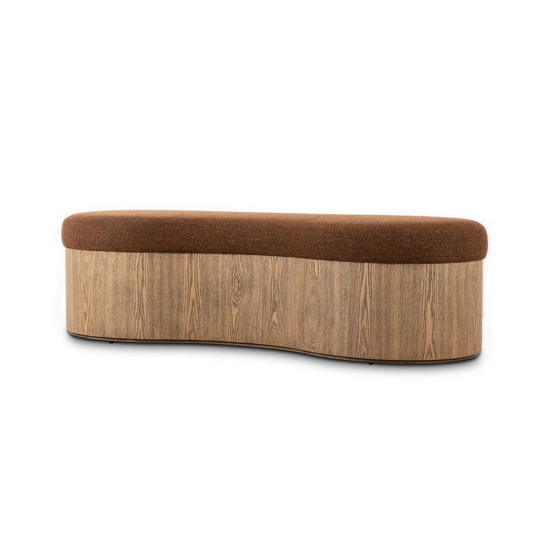 Celeste Accent Bench - Crypton Wayfarer Sienna
