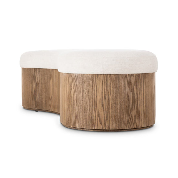 Celeste Accent Bench - Crypton Nomad Snow