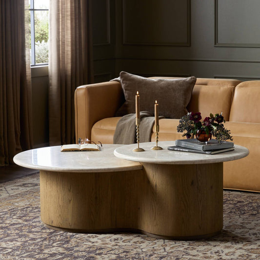 Toro Coffee Table - Cappuccino Marble