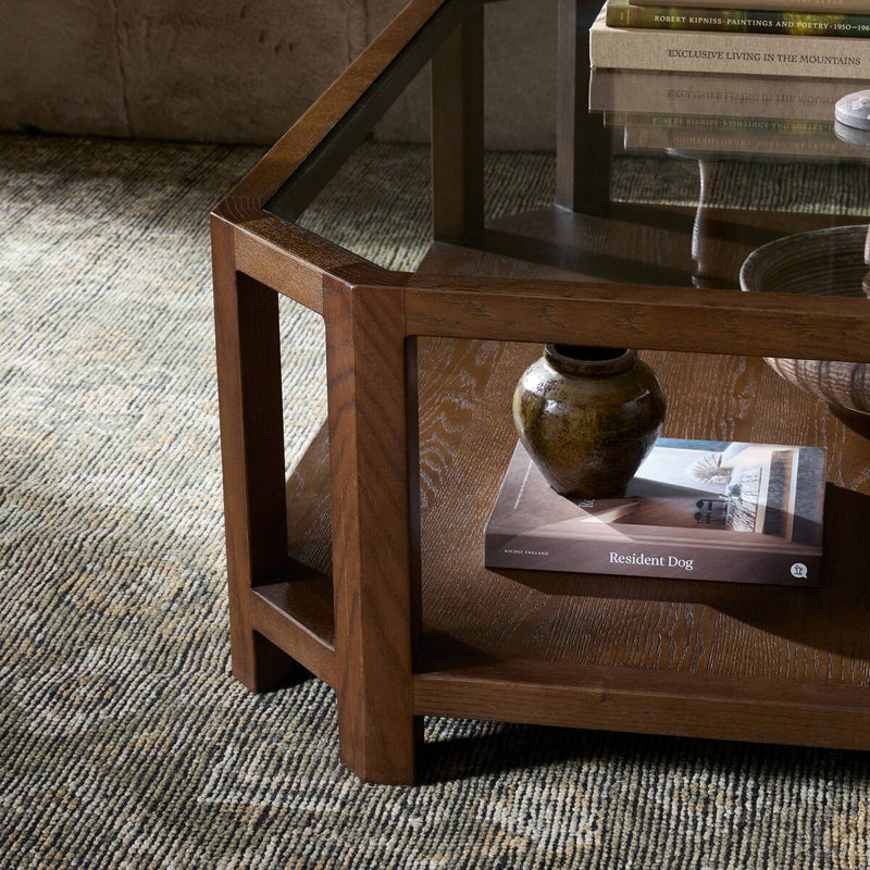 Jenzen Coffee Table - Tempered Glass