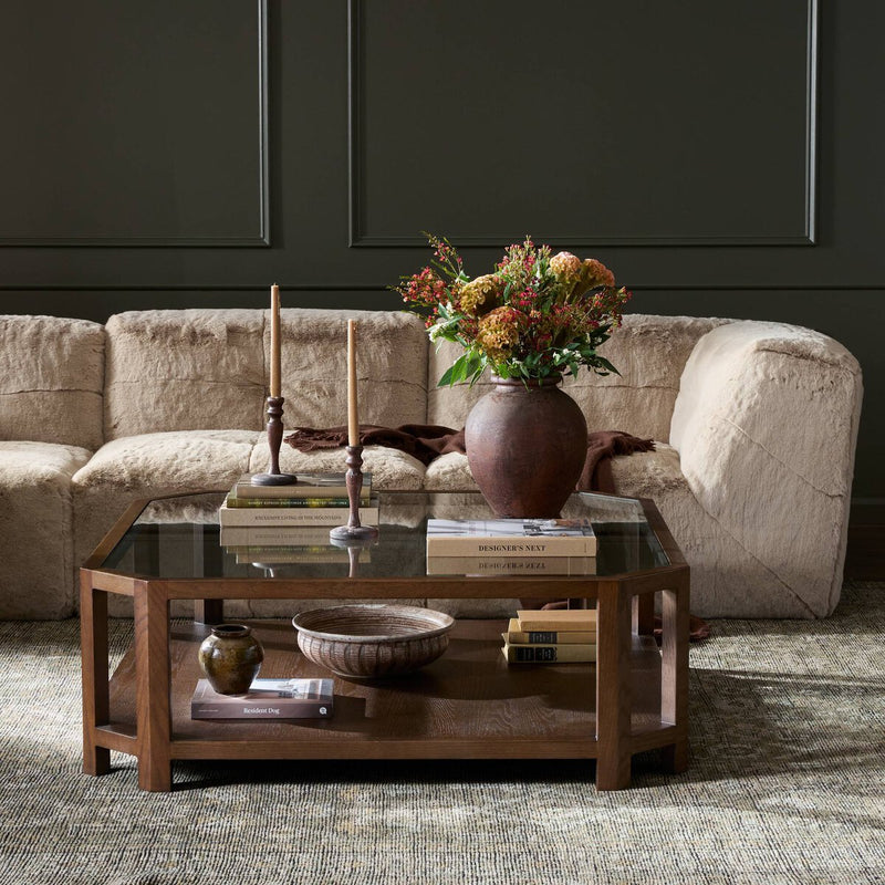 Jenzen Coffee Table - Tempered Glass