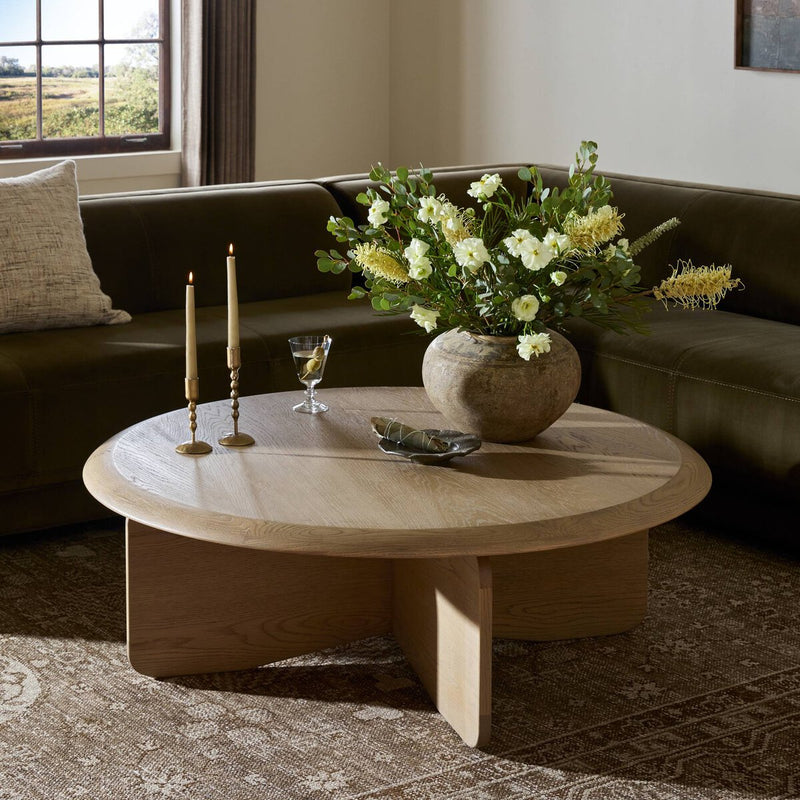 Surie Coffee Table - Sandy Oak Resawn