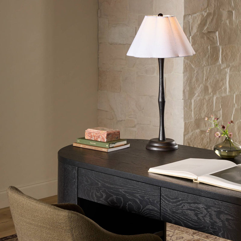 Isabeau Table Lamp - Black Cast Iron