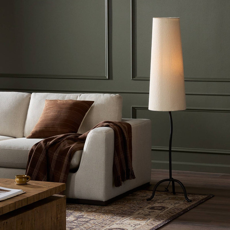 Selby Floor Lamp - Black Wrought Iron
