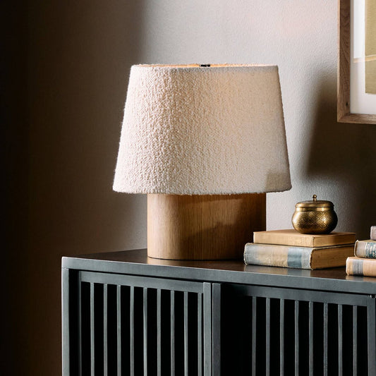 Kenoa Table Lamp - Light Smoked Oak Veneer
