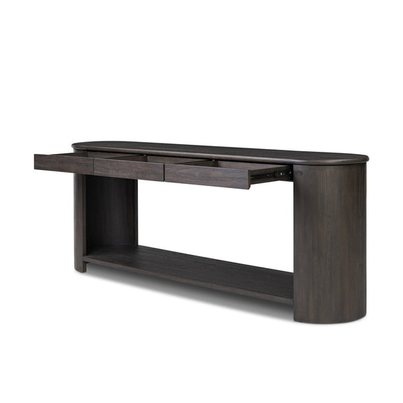Farrow Console Table - Smoked Black