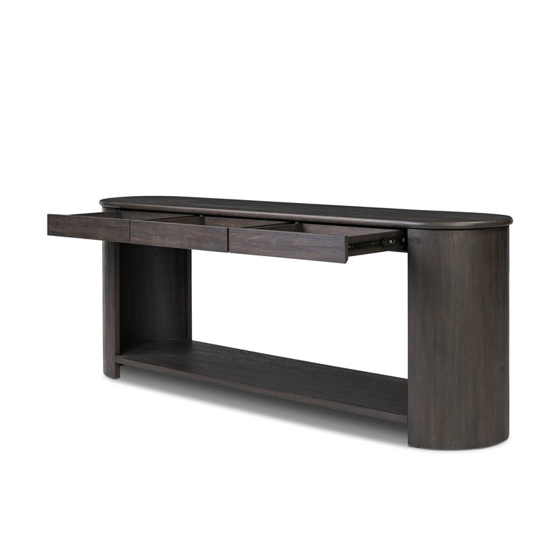 Farrow Console Table - Smoked Black