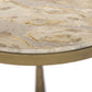 Ruthie End Table - Fossil Marble