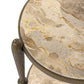 Ruthie End Table - Fossil Marble