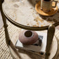 Ruthie End Table - Fossil Marble