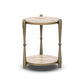 Ruthie End Table - Fossil Marble