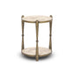Ruthie End Table - Fossil Marble