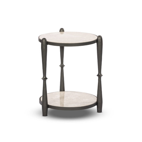 Ruthie End Table - Lunar Marble